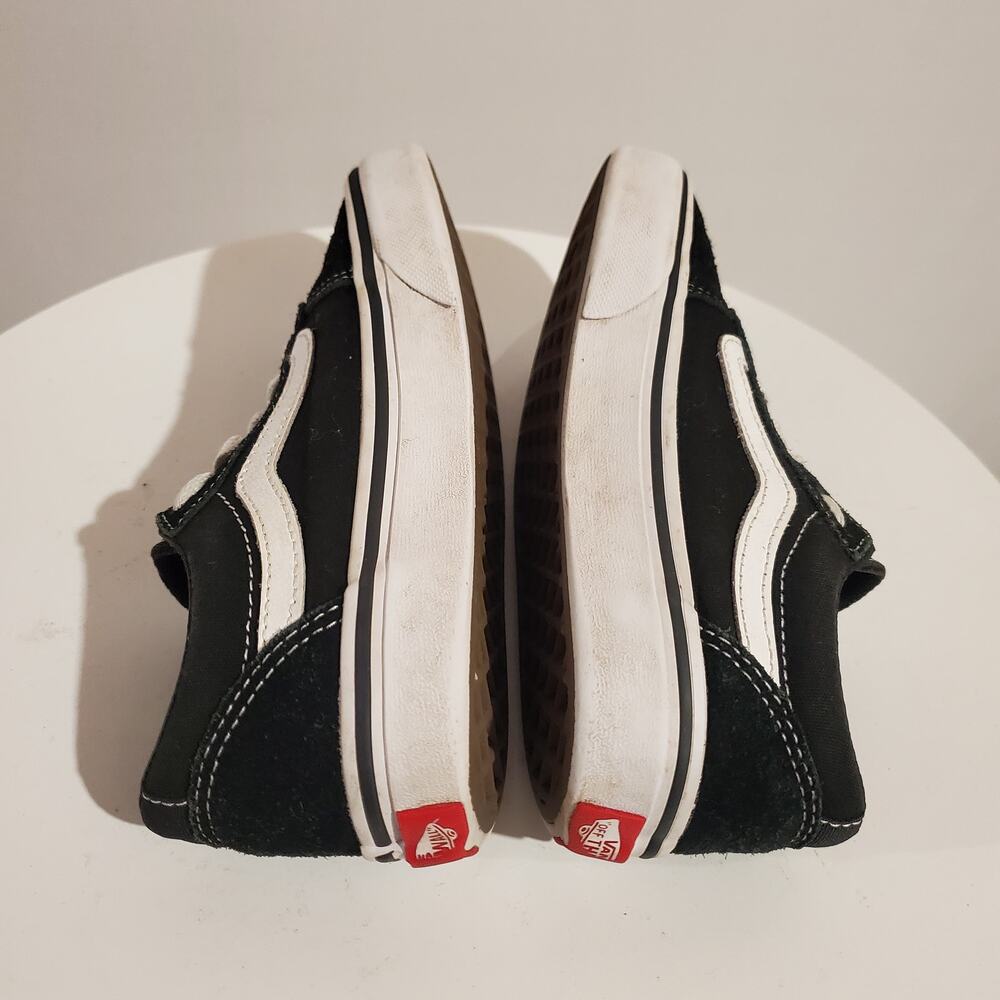 Vans Off the Wall Old Skool Suede Low Top Sk8 Sneakers Youth Size 13 Black Shoes - Picture 6 of 10